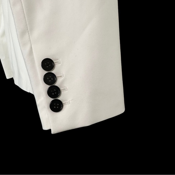 AllSaints Row Single Button Blazer SZ 36 Bone White Timeless NWOT Retail $445.00 - Picture 7 of 11